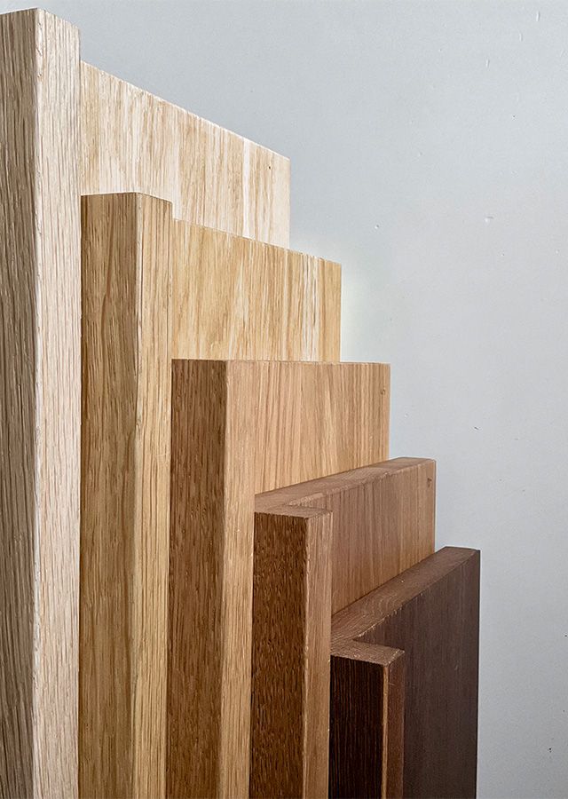 minimalistické drevené parapety