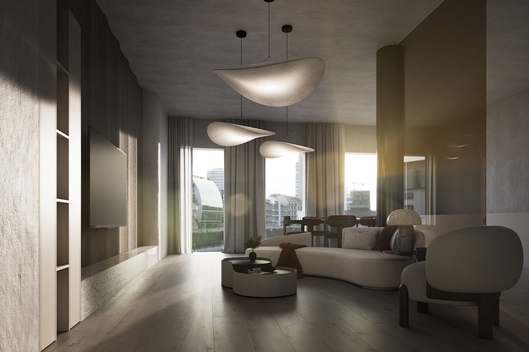 kameninové parapety - vizualizácia interiéru Košice